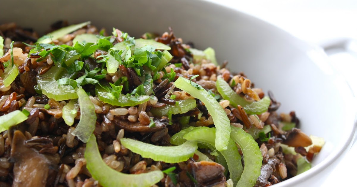 Wild Rice Salad With Mushroom Ragout
