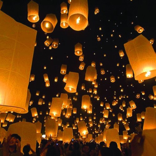 Asian paper good luck lflying anterns hot air balloon Gw bush bisexual