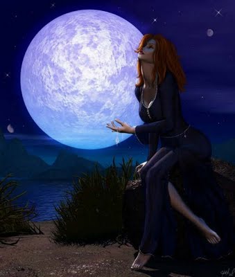 ᐈ Chicas Sentadas En La Luna Imagenes De Stock Dibujos Hermosa