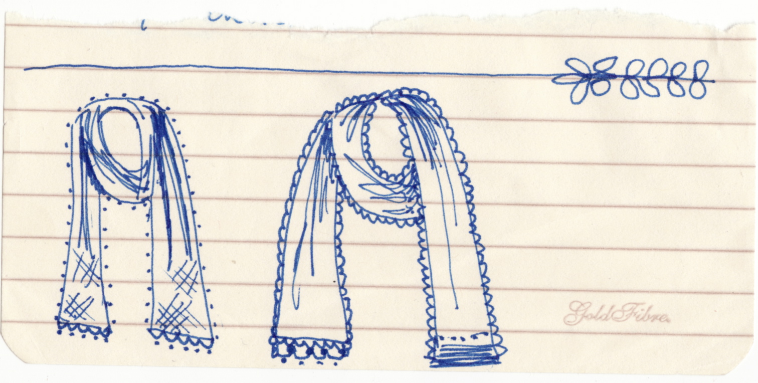 Sketch Of Scarf
