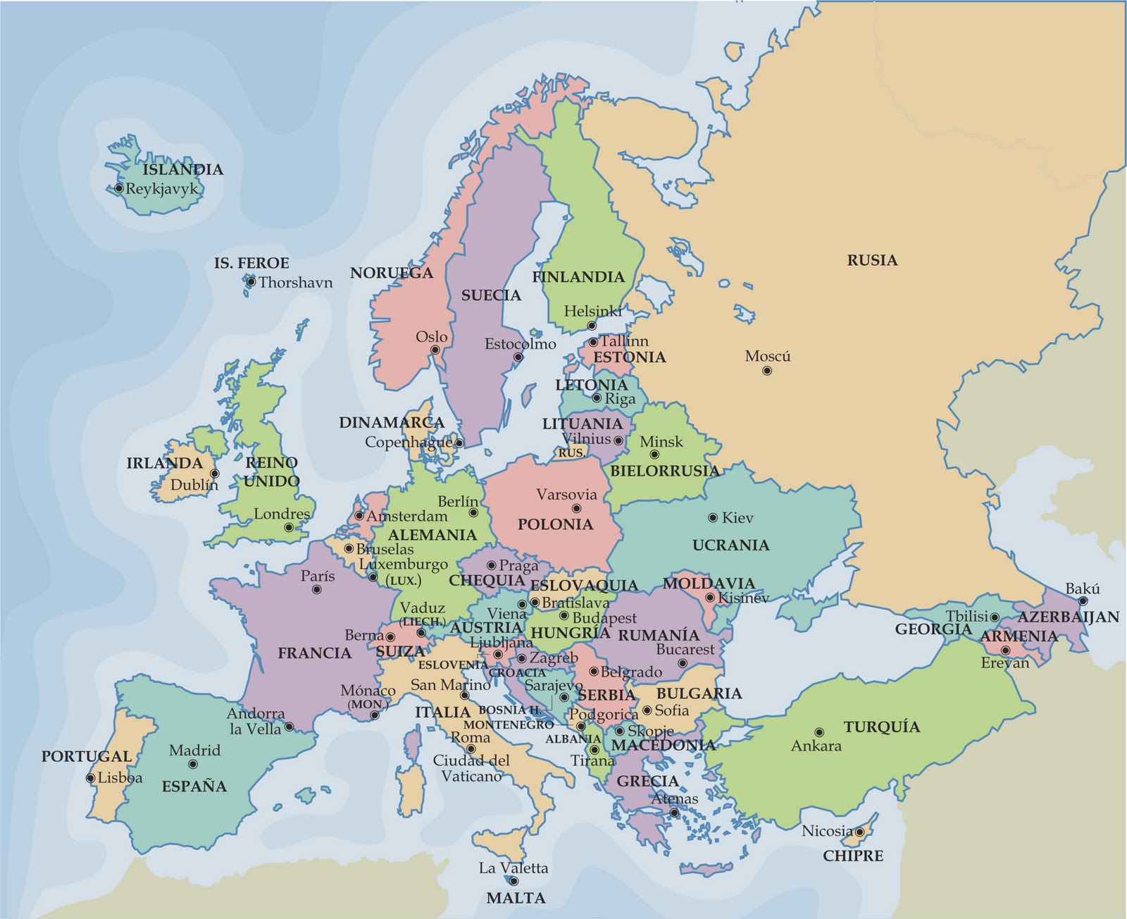 Todos Los Paises Y Capitales De Europa Wikipedia