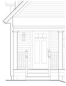 A House In The Village No Front Door