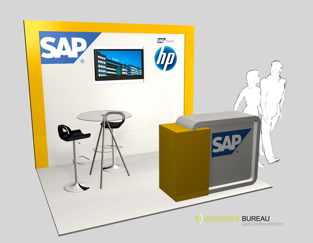 speakers DESIGNQUITO SAP stand HP