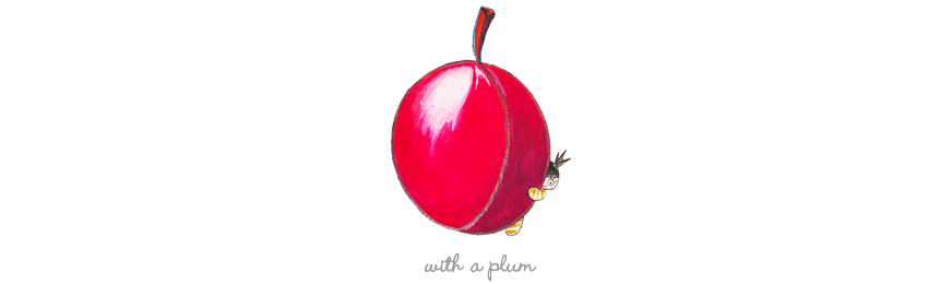 With a Plum