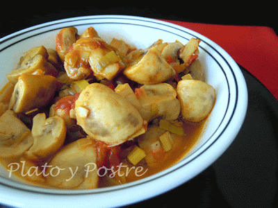 Sopa de Setas con puerros