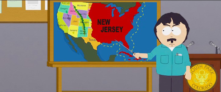 Image result for south park jersey map