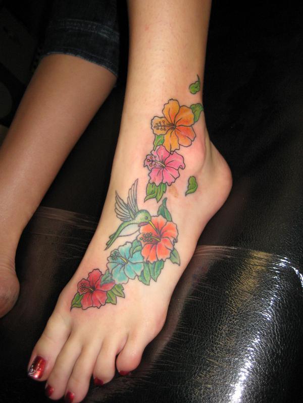 tattoo designs on foot for girls