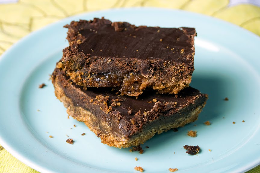 Vegan Delites Chocolate Caramel Graham Cracker Bars