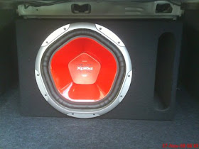 sony xplod 15 subwoofer red