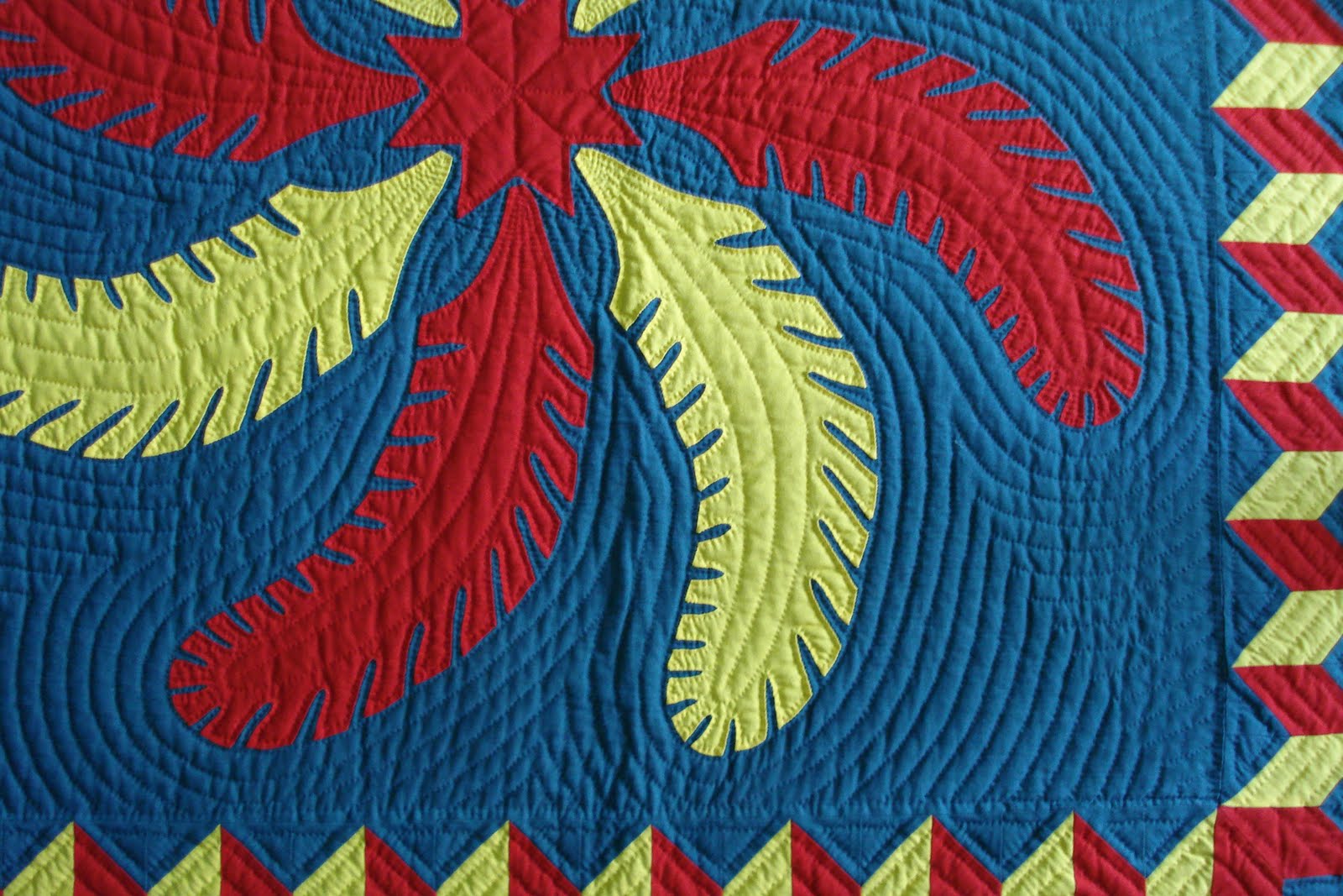Welsh Quilts Echo quilting