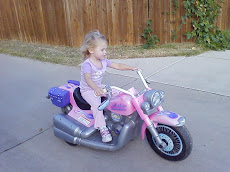 Dallas and her motorcycle