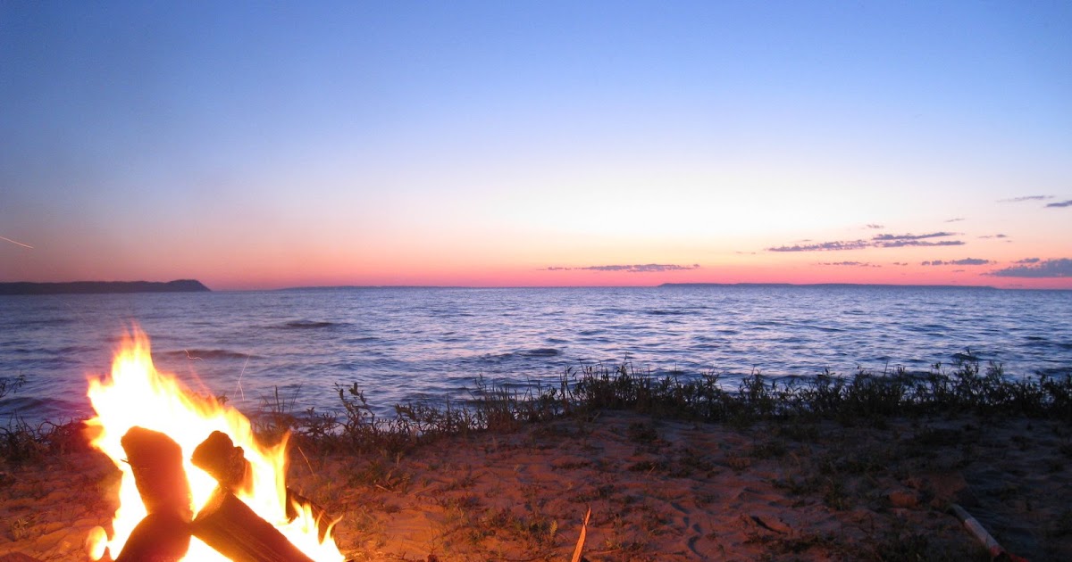 Moments of Delight...Anne Reeves Lake Michigan Beach Fires