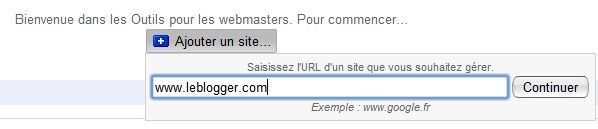 Envoyer un SiteMap Blogger à Google avec Google Webmaster Tools SiteMap Blogger