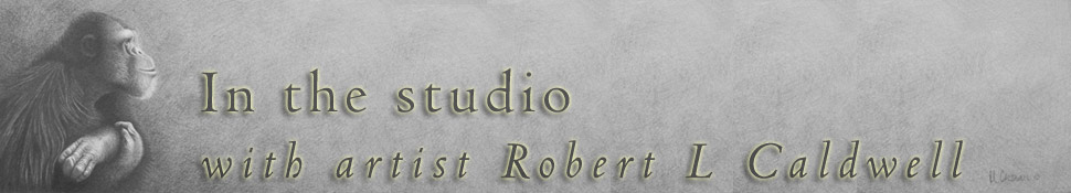 In the studio with artist Robert L Caldwell