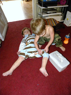 3 year old diaper change