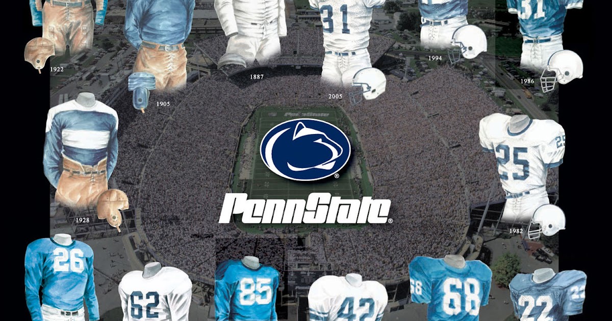 Pennsylvania State University Nittany Lions Football Uniform And