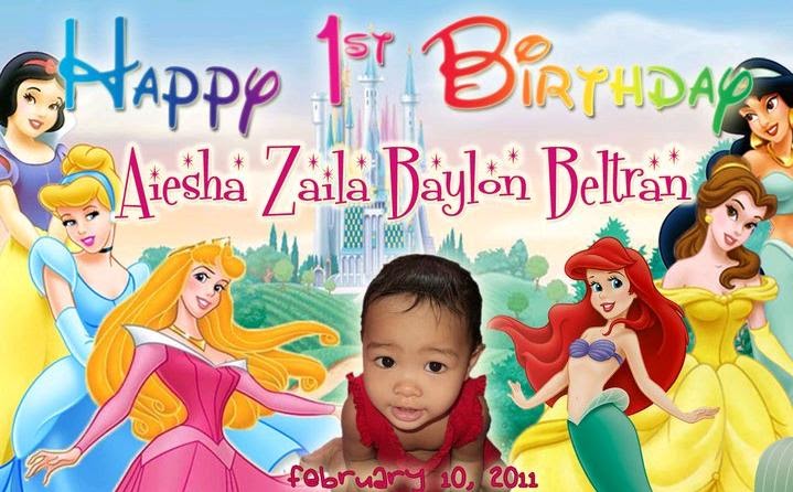 jeanbeltran: Preparation for Baby Aiesha's First Birthday