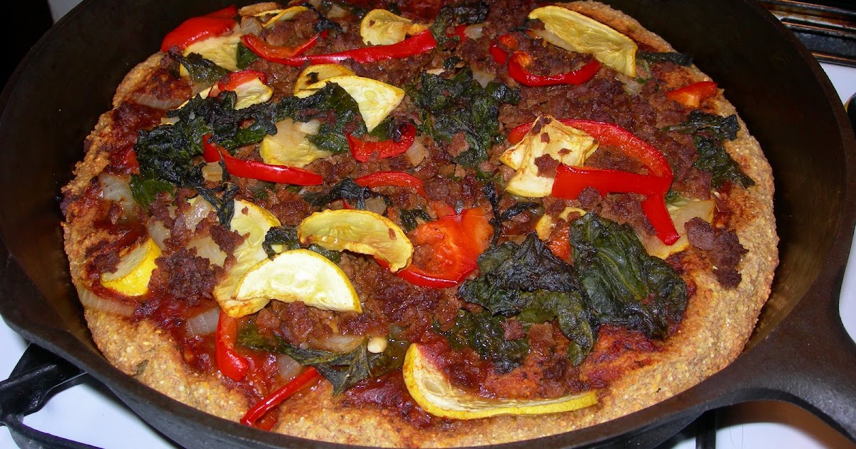 Vegan Crunk Cornbread Pizza