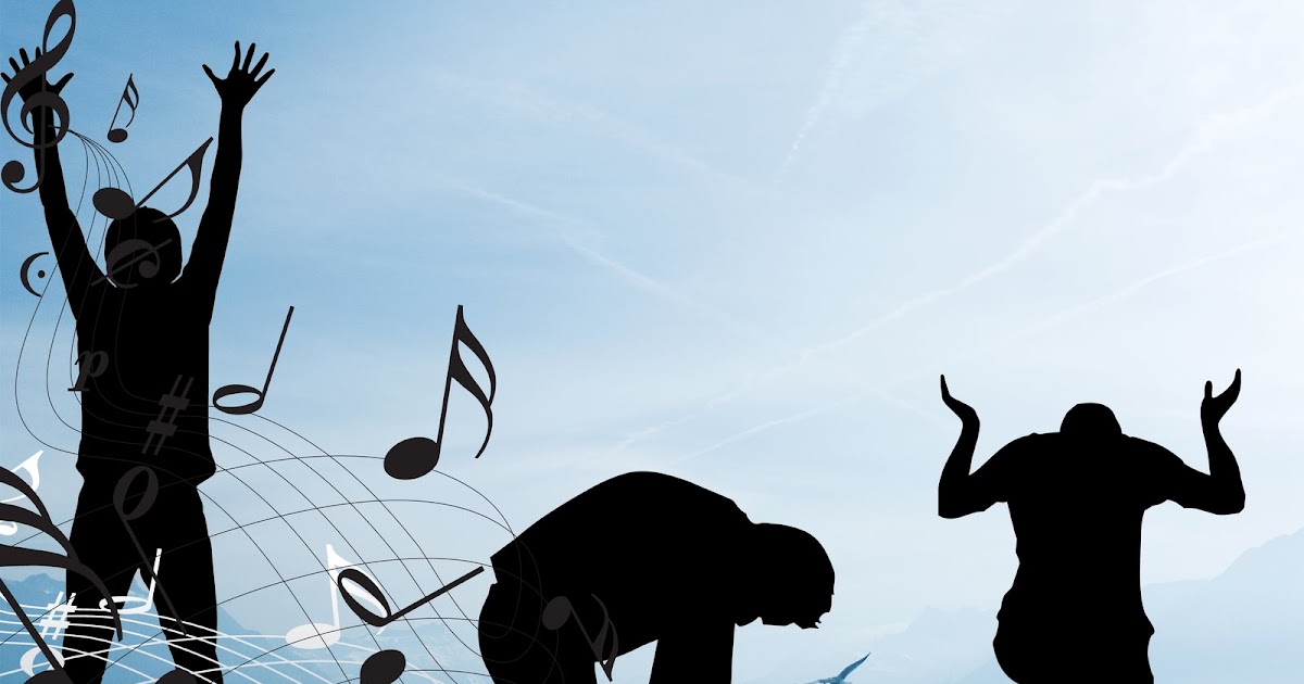 Montagem "Adoração e Louvor" (template, PSD e wallpapers) - Amanhã é