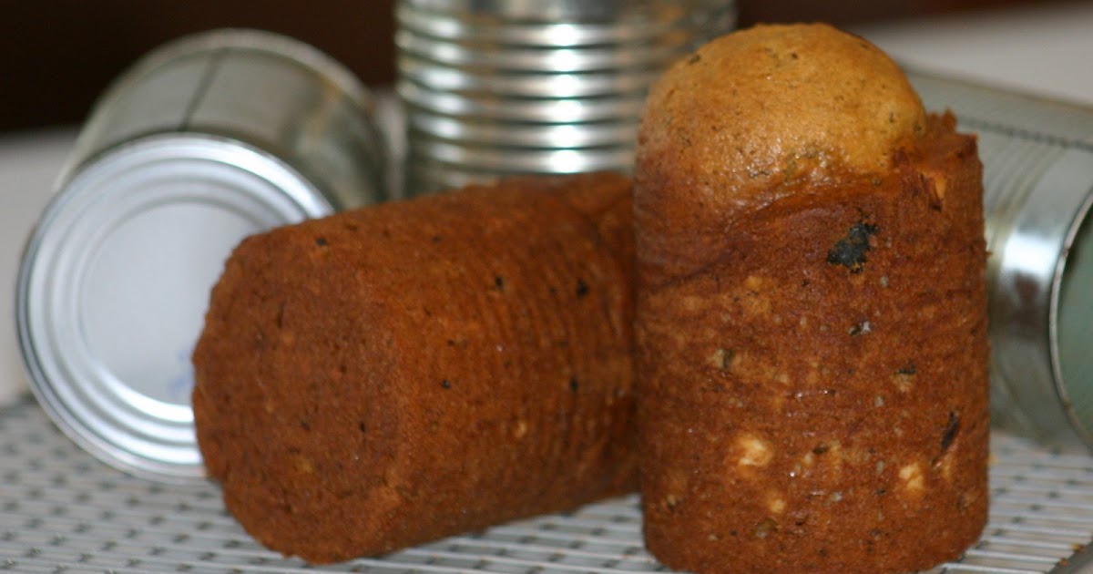 Simply Living and Loving Each Day Baking Date & Nut Bread Baked in a Can