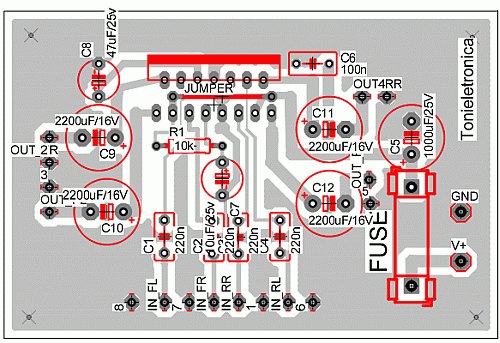 Amplificador Tda7294 Bridge Montagem Circuito De Picture.
