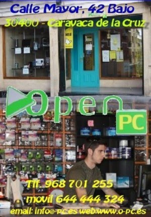 OPEN - PC   INFORMATICA EN CARAVACA - TLF. 968 701 255