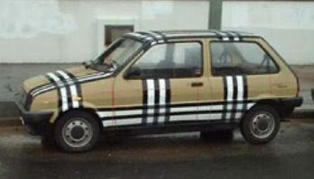 I know it not really news but. Burberry+art+car