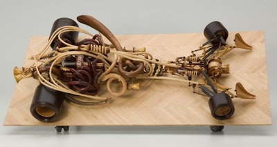 Wooden Art Car Called Gunner By Sculptor Michael Cooper