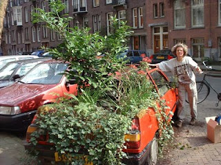 Garden Art Car in Amsterdam Garden Art Car in Amsterdam