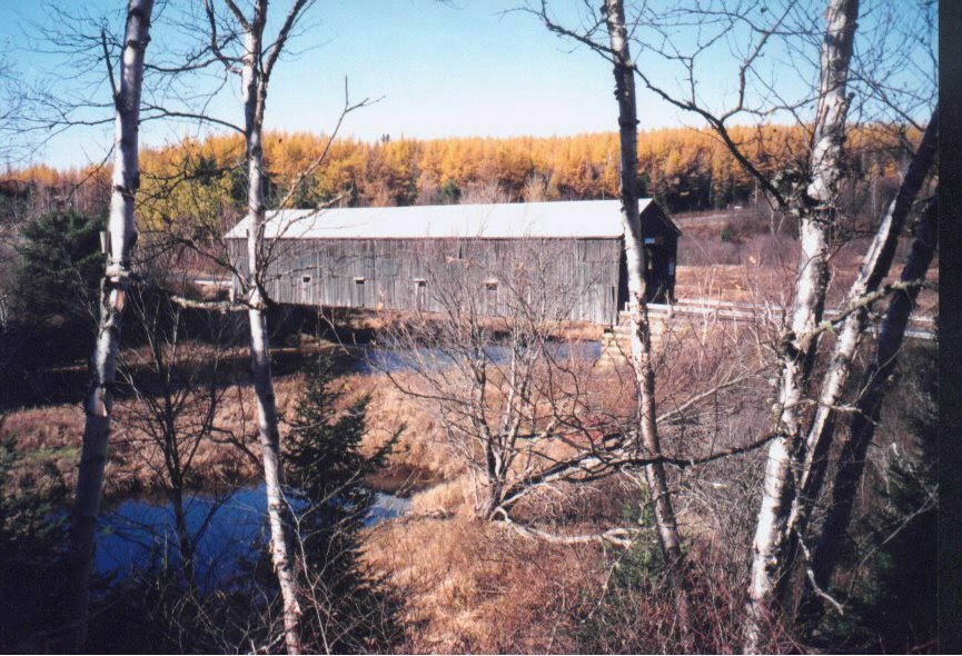 New Brunswick Covered Bridges Burpee Covered Bridge at Upper Gaspereau