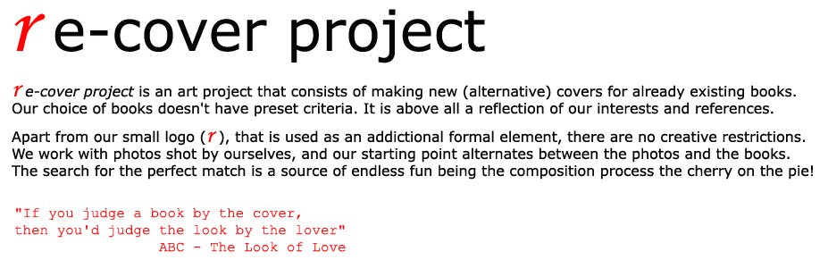 re-cover project