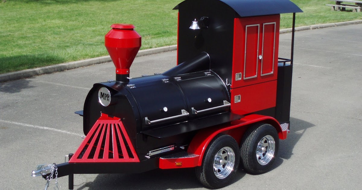 Iron Horse BBQ Train A Grill Smoker & Trailer Attention Barbecue Pros