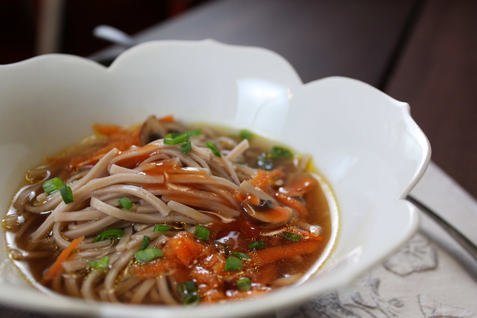 Fat and Happy Blog Ginger Soba Noodle Soup