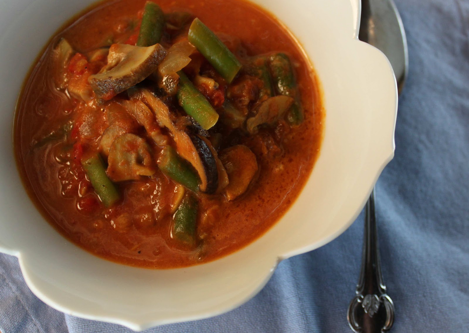 Fat and Happy Blog Coconut Curry Sauce over Brown Rice