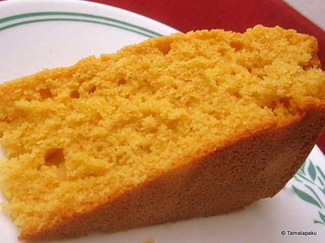 Eggless Yellow Sponge Cake