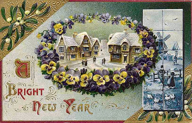 Imagens Lindas: Imagens Vintage New Year Cards