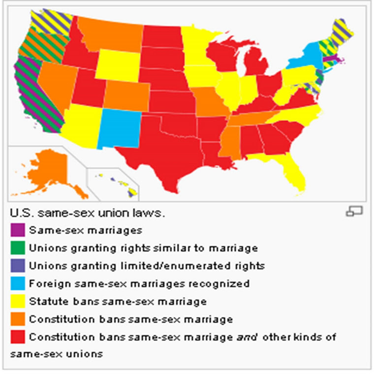 SAME SEX MARRIAGE MAP