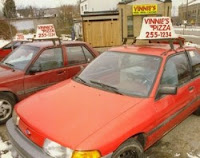 pizza delivery car