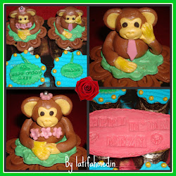 Monkey Figurine Cupcake - ordered by Cyma
