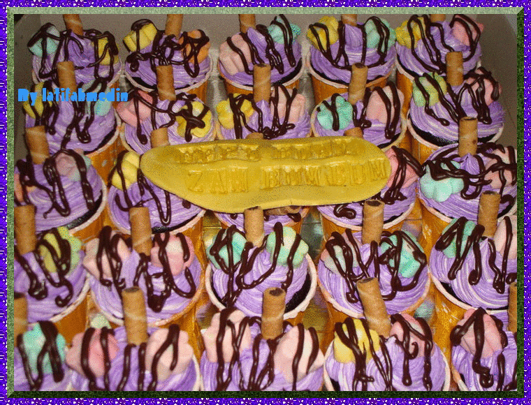 Purple Marshmellow Cupcakes - 3/7/2010