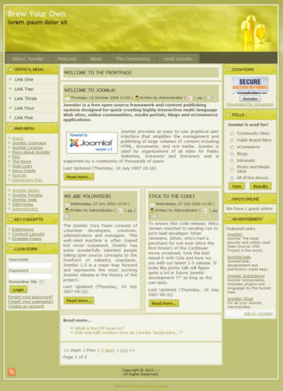 3 Column Joomla Templates CMS Templates Joomla 2.5 Templates: 3 column free Joomla ...