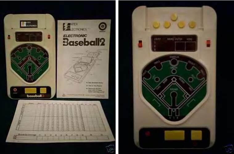 70schild 1979 Entex Handheld 1 or 2 player Baseball Game