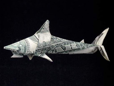 Seni Origami Dengan Uang Dollar