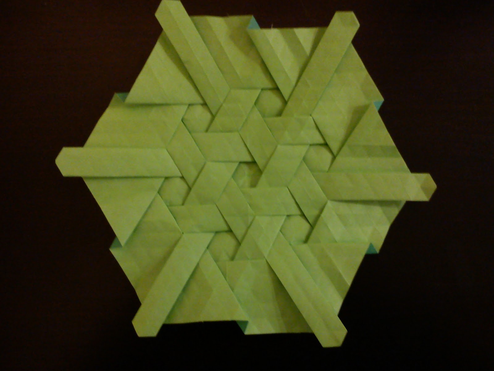 Origami+hexagon+grid