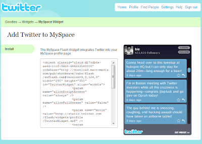 How to Add Twitter to a MySpace Page | eHow.com