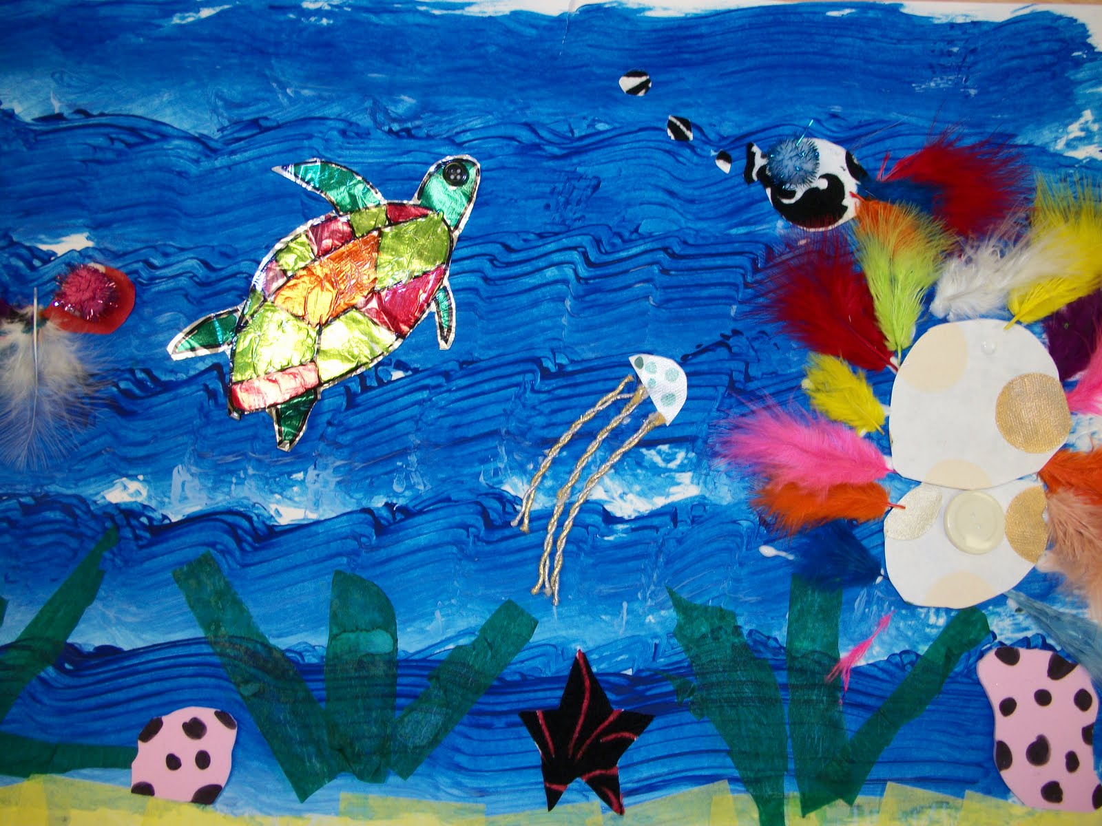 we heart art: Under the Sea Scrap Collage