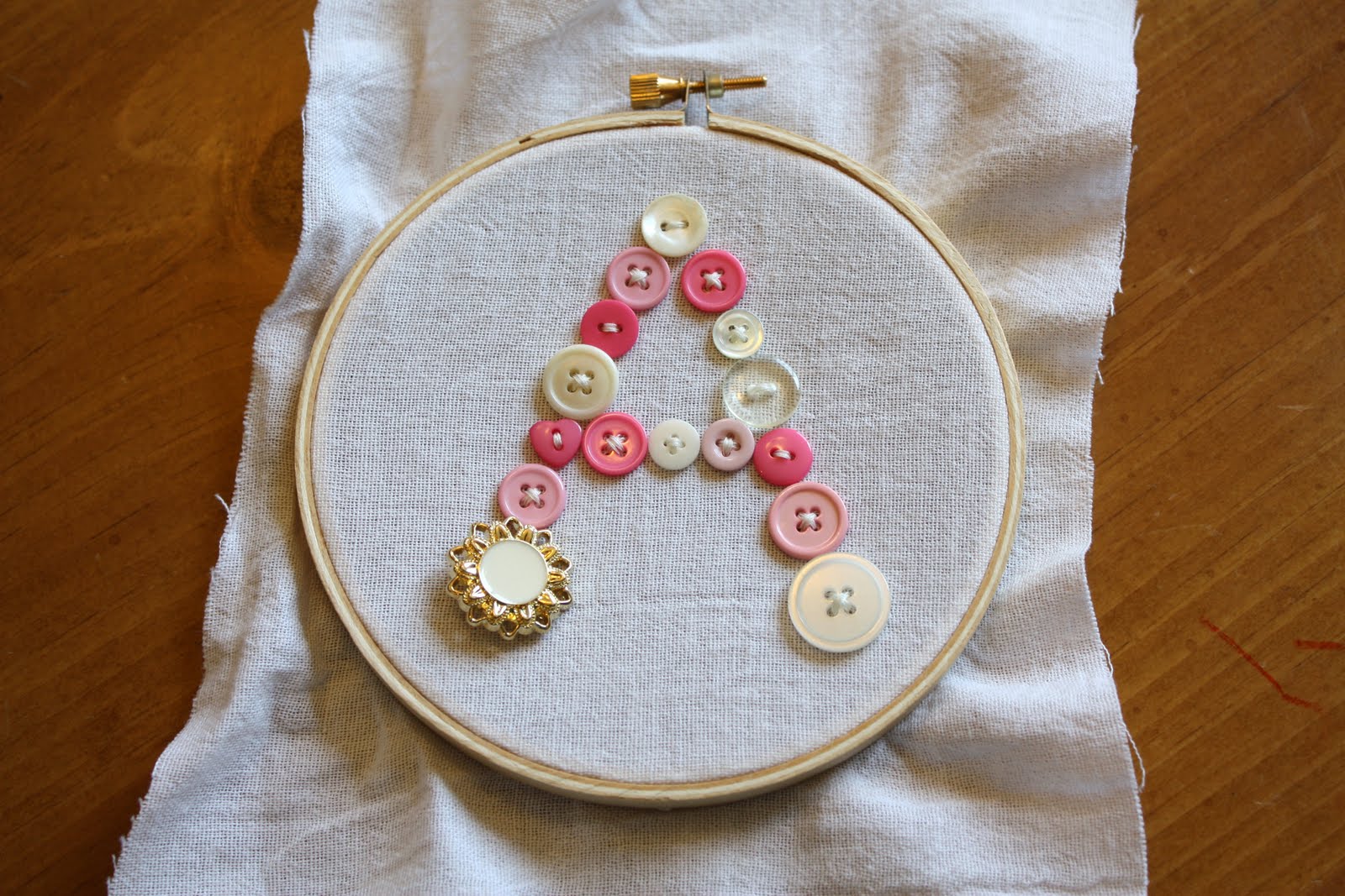 Max and Ellie Emrboidery Hoop Wall Art Giant Crossstitch