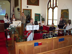 Praise team prepared for worship