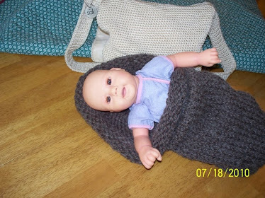 Brown baby cocoon