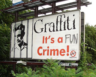 funny grafitti sign